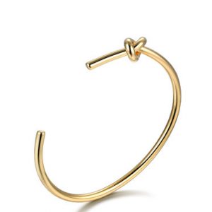 Golden Cut Copper Simple Knot Bracelet