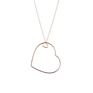 Golden Heart 925 Sterling Silver Necklace