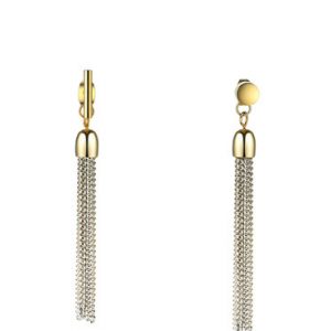 Golden Tassel Synthetic Materials Earrings