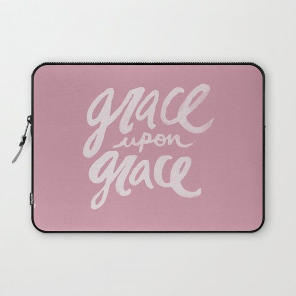 Grace upon Grace x Rose Computer Cover by AnointedHome - Laptop Sleeve - 13"