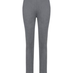 Gray Sexy Zipper Solid Skinny Leg Pants