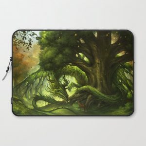 Green Dragon Computer Cover by sandara - Laptop Sleeve - 15"