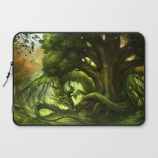 Green Dragon Computer Cover by sandara - Laptop Sleeve - 15"