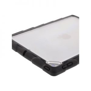 Gumdrop DTC-IPAD97-BLK_SMK DropTech Clear - Protective case for tablet - silicone polycarbonate rubber ABS plastic - black smoke - 9.7 - for Apple