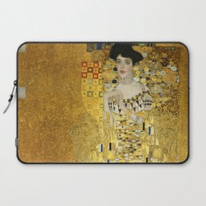 Gustav Klimt - Portrait of Adele Bloch Bauer Computer Cover by TEXTURE GALLERY - Laptop Sleeve - 15"