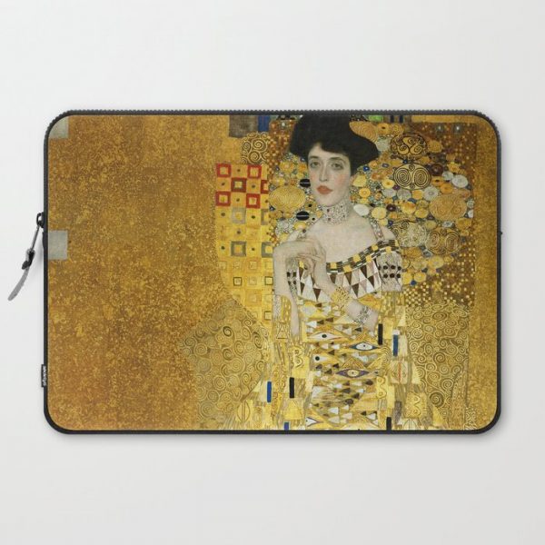 Gustav Klimt - Portrait of Adele Bloch Bauer Computer Cover by TEXTURE GALLERY - Laptop Sleeve - 15"