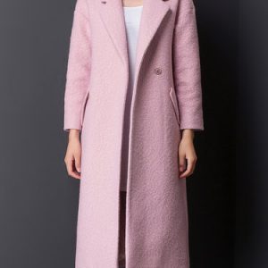 H-line Long Sleeve Simple Plain Coat