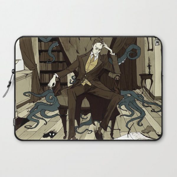 H.P. Lovecraft Computer Cover by Abigail Larson - Laptop Sleeve - 15"