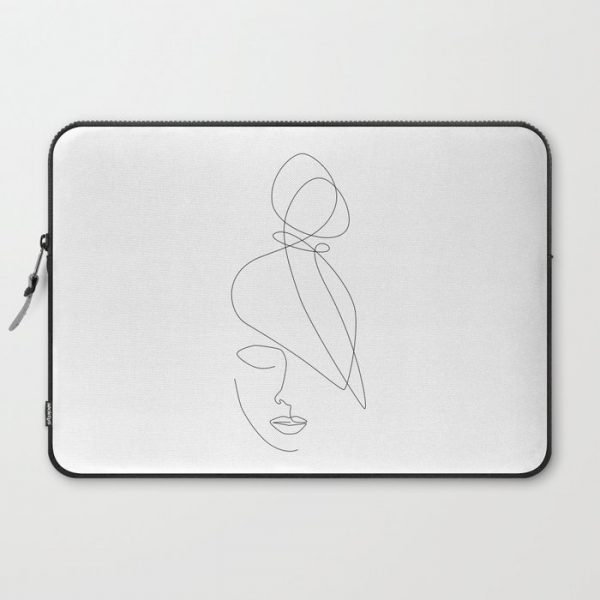 Hairstyle Lines Computer Cover by Explicit Design - Laptop Sleeve - 15"