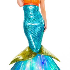 Halloween Blue Mermaid Costume Princess Polyester Costume Halloween