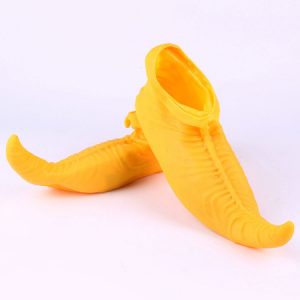 Halloween Clown Shoes Pointed Toe Funny Costume Yellow Carnival Fancy Costume