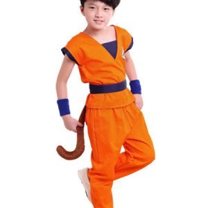 Halloween Costume Kids Dragon Ball Son Goku Costume Outfit