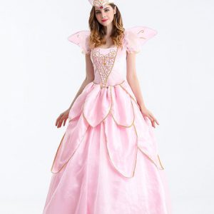 Halloween Costumes Dress Wings Fairy Godmother Women Princess Mardi Gras Set Holidays Costumes