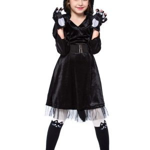 Halloween Costumes For Kids Black Cats Kid Dress Costume Set