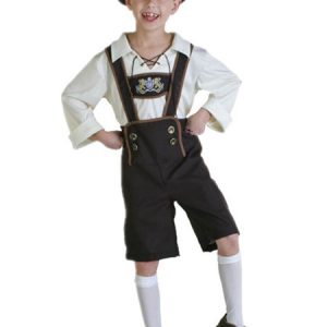 Halloween Costumes For Kids Print Double Breasted Oktoberfest Kid Hat Jumpsuit Set