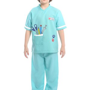 Halloween Costumes Mint Green Doctor Polyester Kid's Pants Top