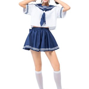 Halloween Costumes Woman's Sailor Skirt Top Polyester Halloween Holidays Costumes