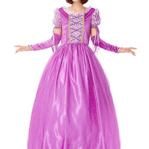 Halloween Costumes Women's Princess Oversleeves Dress Velour Printed Halloween Holidays Costumes