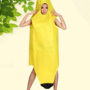 Halloween Food Banana Costume Yellow Cape With Hat Halloween