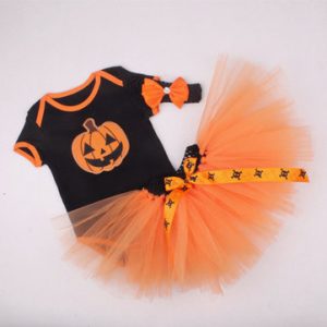 Halloween Rompers Tulle Skirt Hair Band