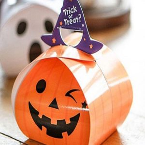 Halloween Sugar Bag Cut Out Pumpkin Paper Holidays Costume Candy Bag