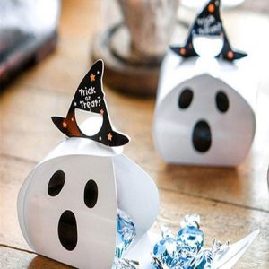 Halloween Sugar Bag Cut Out Pumpkin Paper Holidays Costume Candy Bag