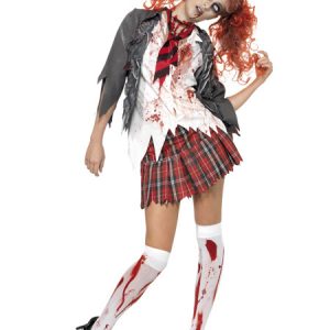 Halloween Zombie School Girl Costume Cosplay Halloween