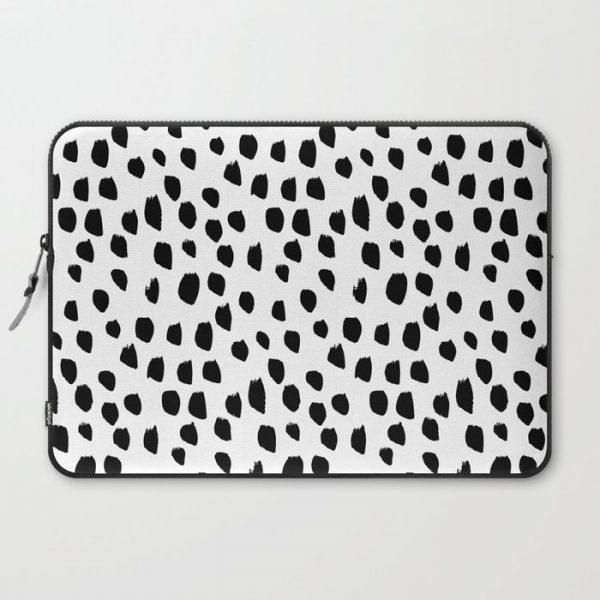 Hand drawn drops and dots on white - Mix & Match with Simplicty of life Computer Cover by Simplicity of life - Laptop Sleeve - 15"