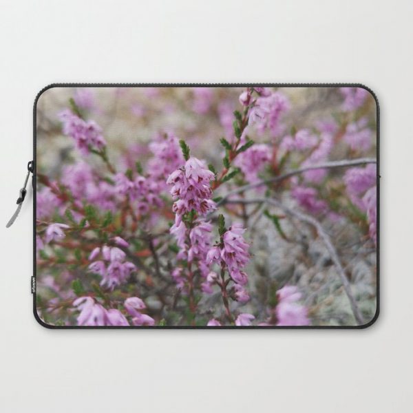 Heather blooming Computer Cover by mokkihopero (Paivi Ojala) - Laptop Sleeve - 15"