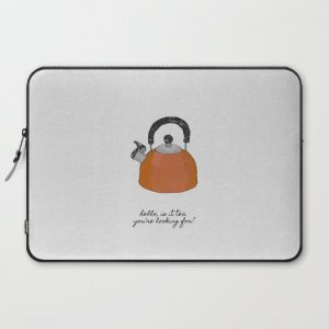 Hello, Is It Tea, Kitchen Quotes Computer Cover by Orara Studio - Laptop Sleeve - 15"