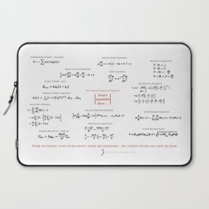 High-Math Inspiration 01 - Red & Black Computer Cover by Justin.optimized - Laptop Sleeve - 15"