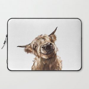 Highland Cow Computer Cover by Big Nose Work - Laptop Sleeve - 15"