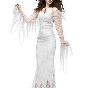 Holloween Vampire Costume White Lace Bodycon Dress For Women Halloween