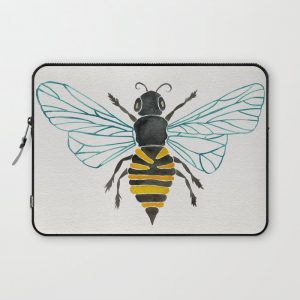 Honey Bee Computer Cover by Cat Coquillette - Laptop Sleeve - 13"