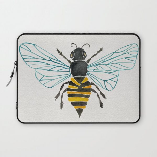 Honey Bee Computer Cover by Cat Coquillette - Laptop Sleeve - 13"