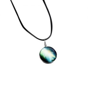 Hot Fashion Jewelry Starry Crystal Ball Necklace Star Pendant Galaxy Pattern Beautiful Dreamy Mysterious