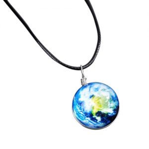 Hot Fashion Jewelry Starry Crystal Ball Necklace Star Pendant Galaxy Pattern Beautiful Dreamy Mysterious