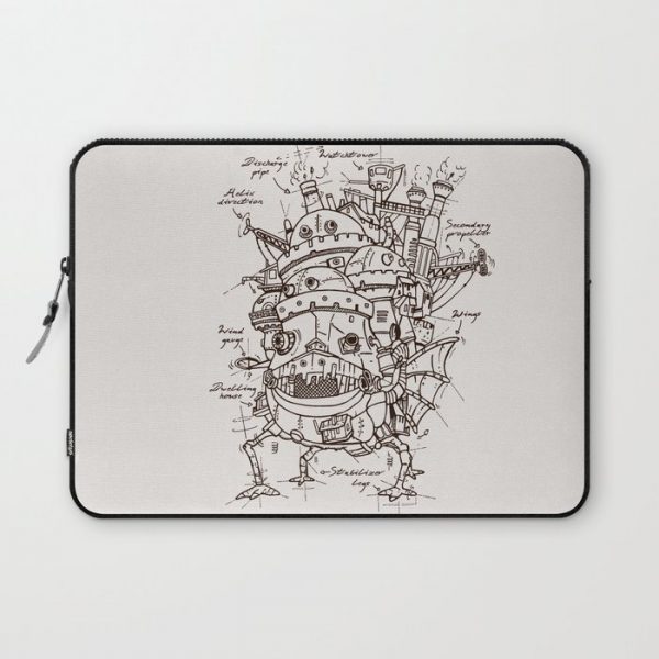 Howl's Moving Castle Plan Computer Cover by le.duc - Laptop Sleeve - 13"