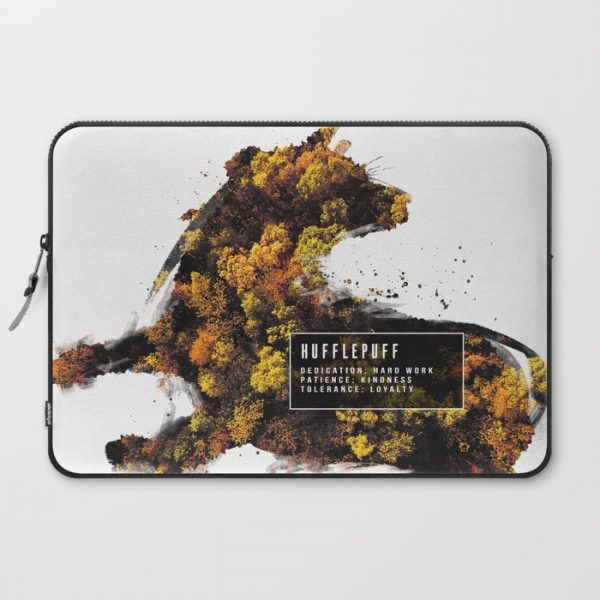 Hufflepuff Nature Computer Cover by Stella Bookish Art - Laptop Sleeve - 15"