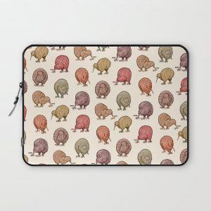 Hungry Kiwis - Warm Earth Tones Computer Cover by Birdstrips (Jess Thomas) - Laptop Sleeve - 13"