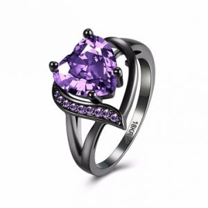 INALIS Heart Zircon Wedding Ring