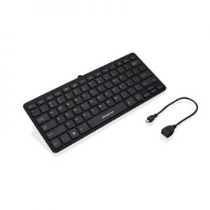 IOGEAR GKB633U Classroom Portable Wired Keyboard for Tablets with OTG Adapter