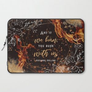 If we burn Computer Cover by Stella Bookish Art - Laptop Sleeve - 15"