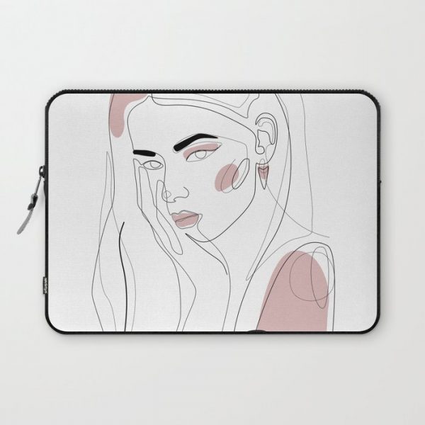 In Blush Computer Cover by Explicit Design - Laptop Sleeve - 13"