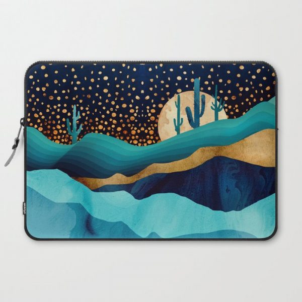 Indigo Desert Night Computer Cover by SpaceFrogDesigns - Laptop Sleeve - 15"