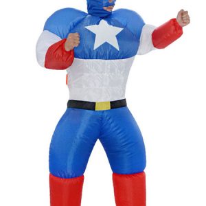 Inflatable Captain America Costume Adult Unisex Costumes Halloween