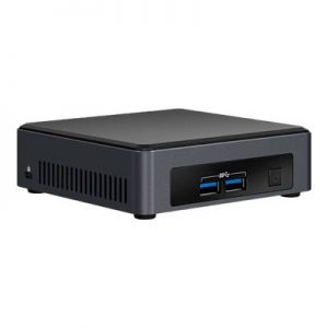 Intel BLKNUC7I7DNK1E Next Unit of Computing Kit NUC7i7DNKE - Barebone - mini PC - 1 x Core i7 8650U / 1.9 GHz - UHD Graphics 620 - GigE - WLAN: 802.11