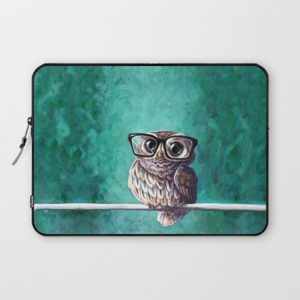 Intellectual Owl Computer Cover by ArtofBianca - Laptop Sleeve - 13"