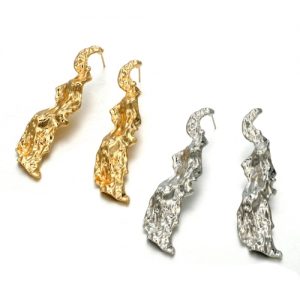 Irregular Geometry Earrings Eardrop of Lava Style for Women and Girls Ear Accessories with Zinc Alloy