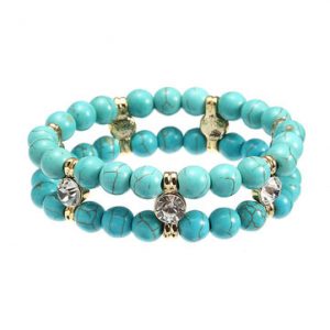 JASSY® Boho Turquoise Bead Bracelet